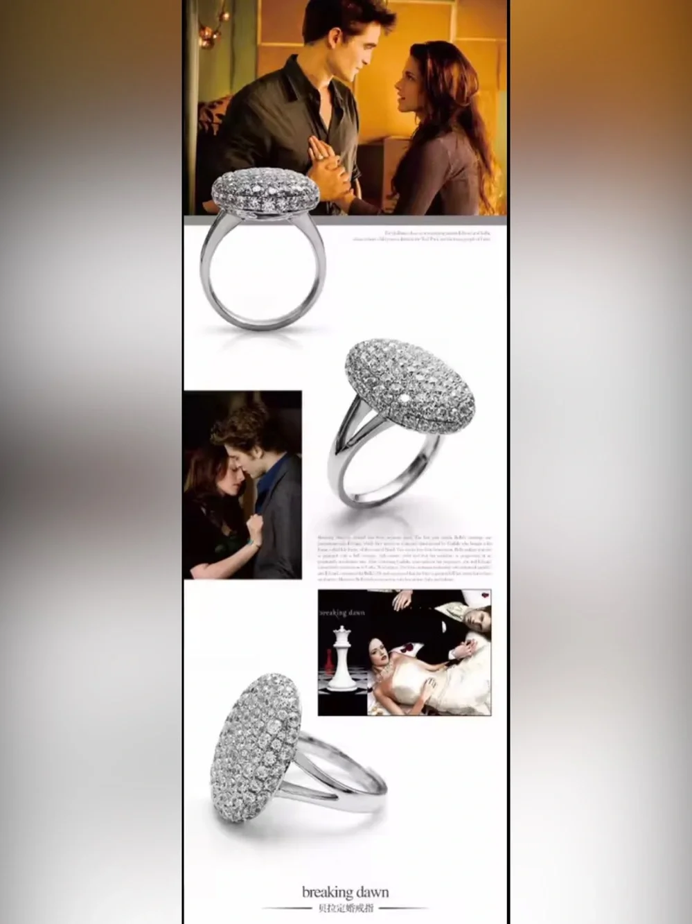 Italian Jewelry Boutique Silver Plated Sparkling Crystal Cocktail Ring Sz 8 NWOT